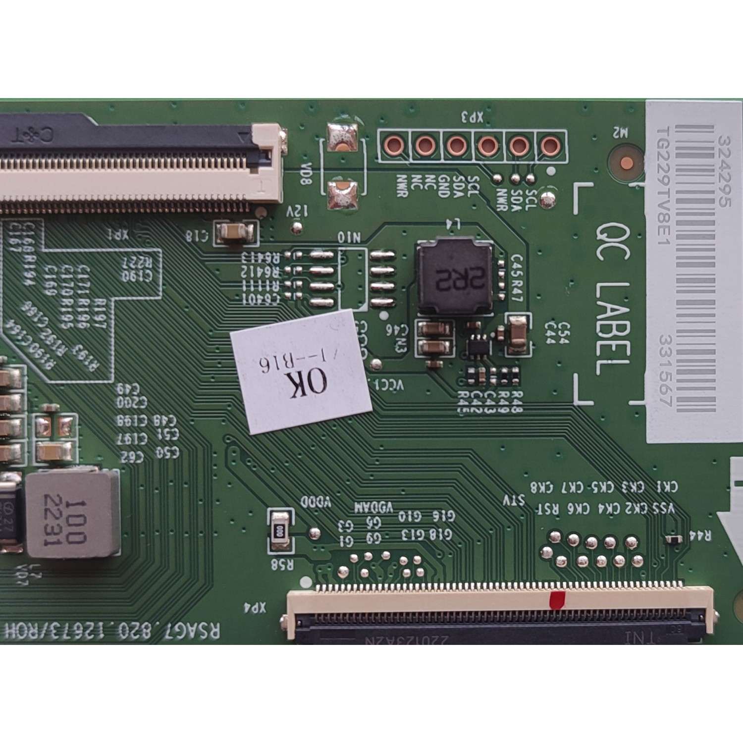 T-CON PARA TV HISENSE ORIGINAL / NUMERO DE PARTE 324295 / RSAG7.820.12673/ROH / 331567 / PANELS HD650Y1U41-T0LBBY / HD650Y1U41-T0LBBY\S1\GM\ROH / HD650Y1U41-T0LBBY\SM\MCKD3A\ROH / DISPLAY JR645R3HA3L / MODELOS 65A6H / 65R6E4/ 65A6H - Imagen 2